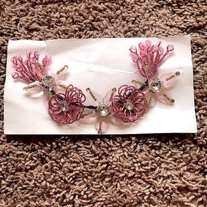 Pink Hair brooch